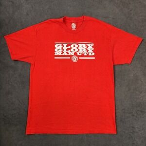Manchester United Glory Glory Man Utd Shirt‎ Mens Medium* Red Soccer Football